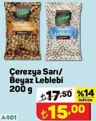 ÇEREZYA SARI BEYAZ LEBLEBİ ÇEREZYA SARI BEYAZ LEBLEBİ